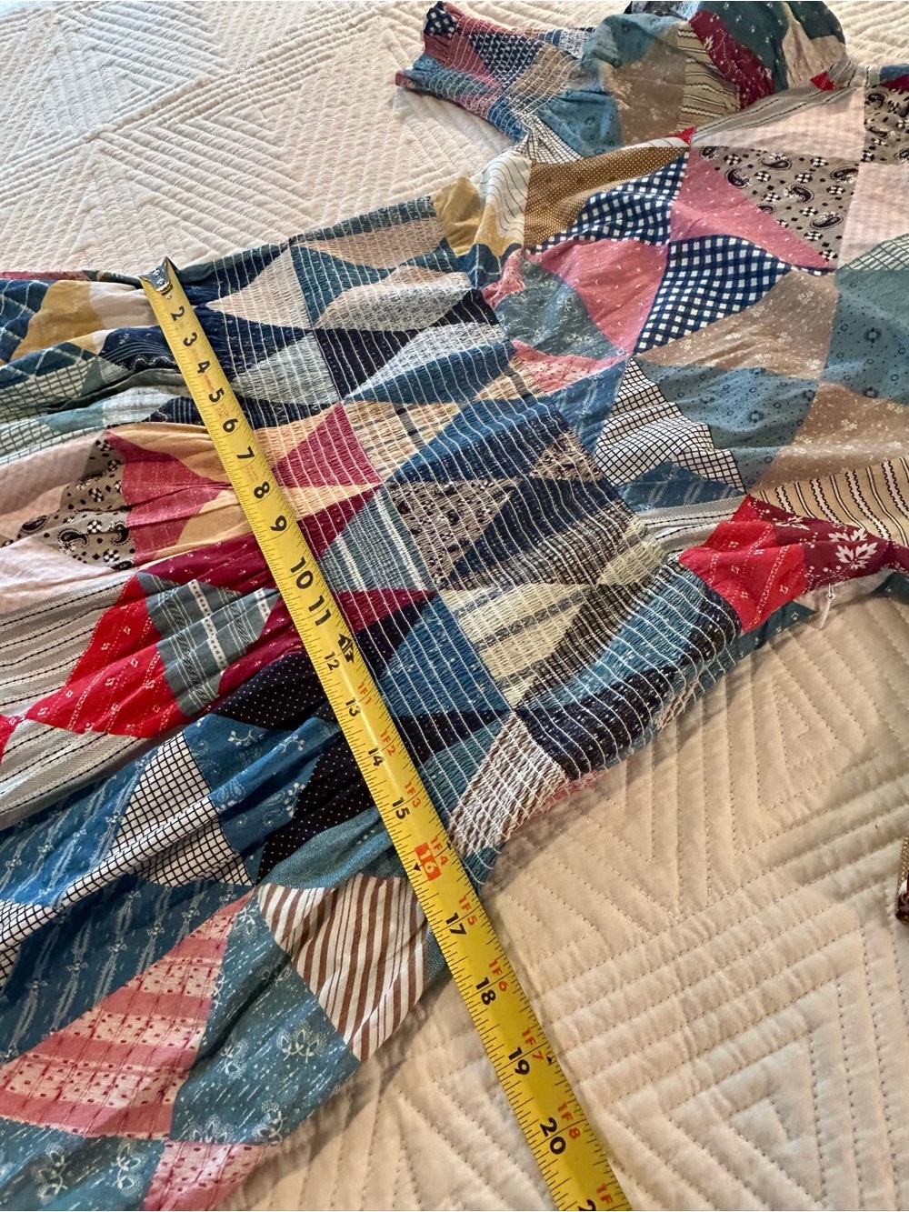 Doen Patchwork quilt Dress size small. - Picture 6 of 9